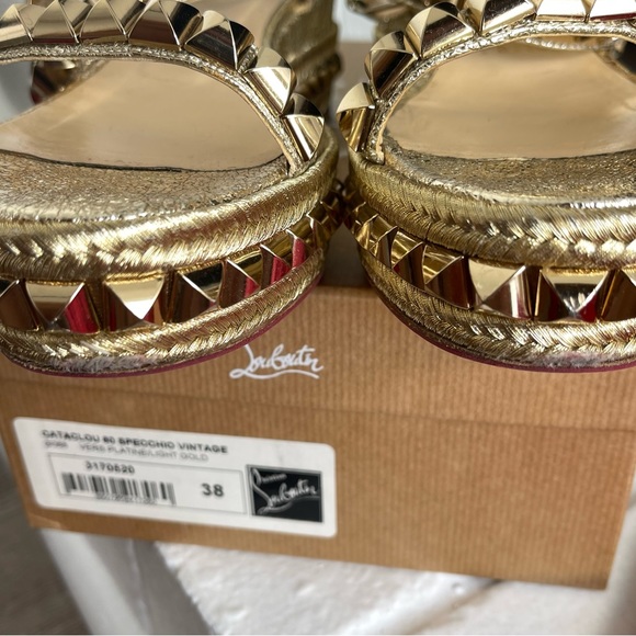 Christian Louboutin CATACLOU 60 SPECCHIO VINTAGE G068
VERS PLATINE/LIGHT GOLD - Picture 4 of 9